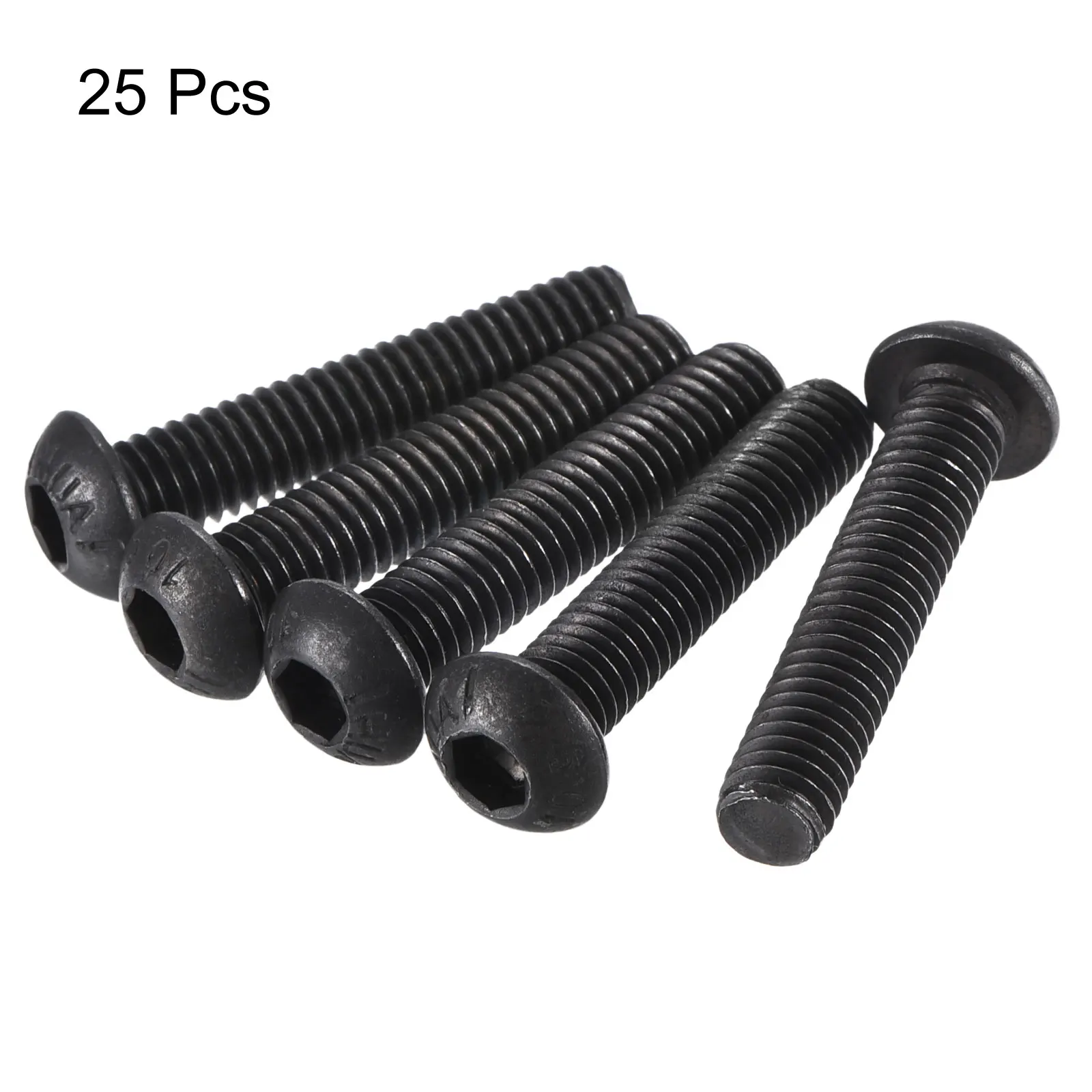 Uxcell 25pcs M6x30mm Hex Socket Button Head Cap Bolts Screws Alloy Steel for DIY Projects
Uxcell 25pcs M6x30mm Hex Socket Button Head Cap Bolts Screws Alloy Steel for DIY Projects