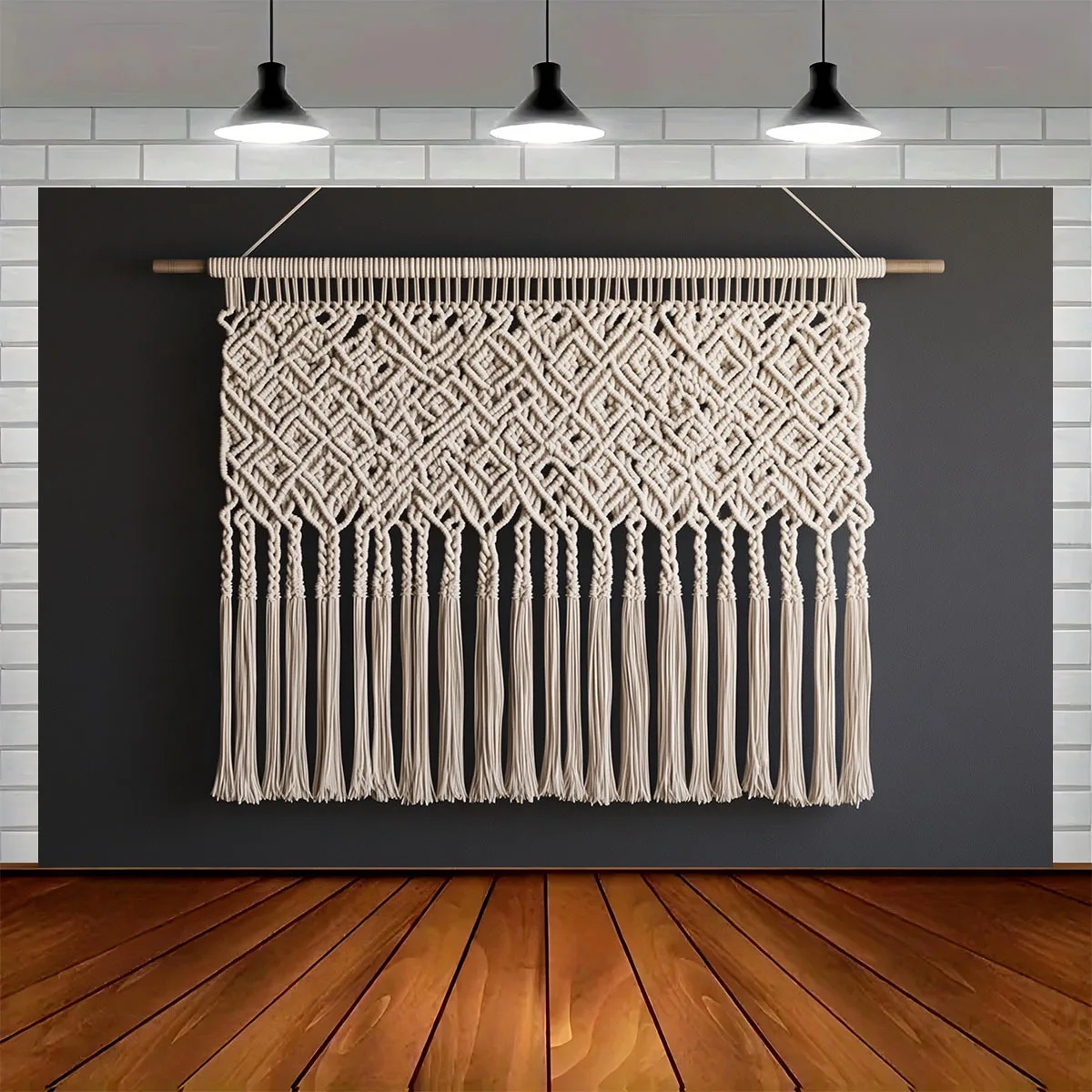 Bohemian Wood & Bead Wall Hanging 1 Sa5fe7c06abd24f2b8cc4401b07f5119dB