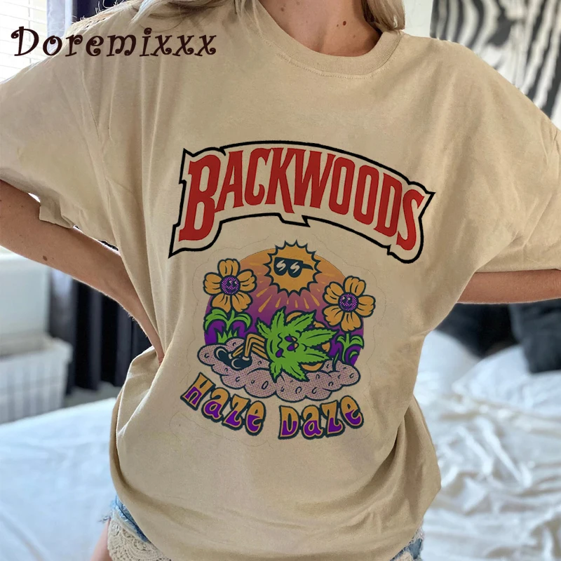 Backwoods Haze Daze Weed Unisex T Shirt Aesthetic Vintage Cotton T Shirt Women Harajuku Graphic Tees Shirt Y2K Women's T-shirt
Backwoods Haze Daze Weed Unisex T Shirt Aesthetic Vintage Cotton T Shirt Women Harajuku Graphic Tees Shirt Y2K Women's T-shirt