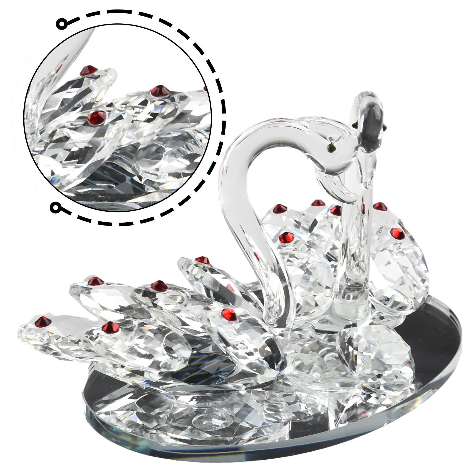 Crystal Swan Ornament Crystal Crafts Figurine Statue 15*10*8cm For Living Room Bedroom Desktop Ornament Party Home Decoration
Crystal Swan Ornament Crystal Crafts Figurine Statue 15*10*8cm For Living Room Bedroom Desktop Ornament Party Home Decoration
