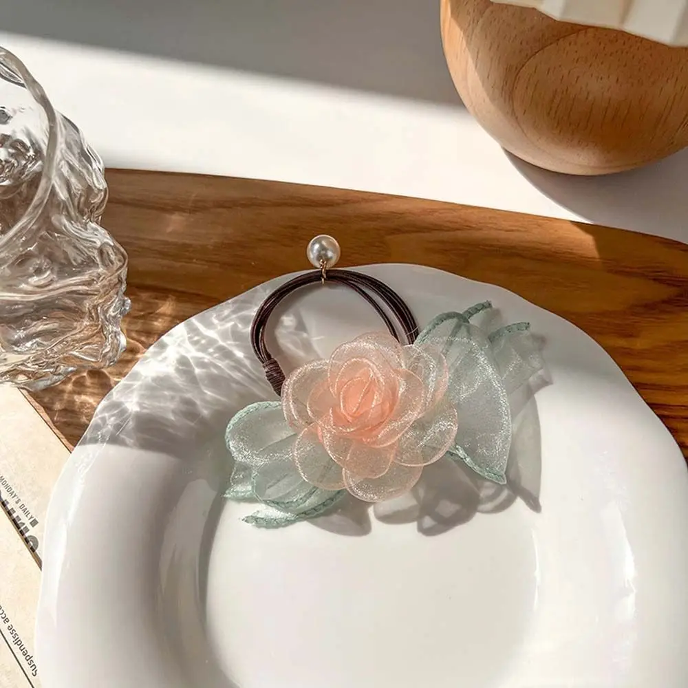 Mesh Camellia Flower Ponytail Holder Chiffon Hair Rope Hair Accessories Women Rubber Band Korean Style Scrunchies
Mesh Camellia Flower Ponytail Holder Chiffon Hair Rope Hair Accessories Women Rubber Band Korean Style Scrunchies