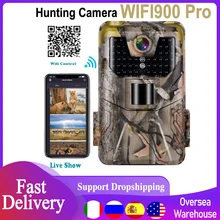 WIFI900PRO 4K Hunting Trail Camera Video Live Show 30MP WIFI APP Bluetooth Control Night Vision Wildlife Photo Traps for Hunting
WIFI900PRO 4K Hunting Trail Camera Video Live Show 30MP WIFI APP Bluetooth Control Night Vision Wildlife Photo Traps for Hunting