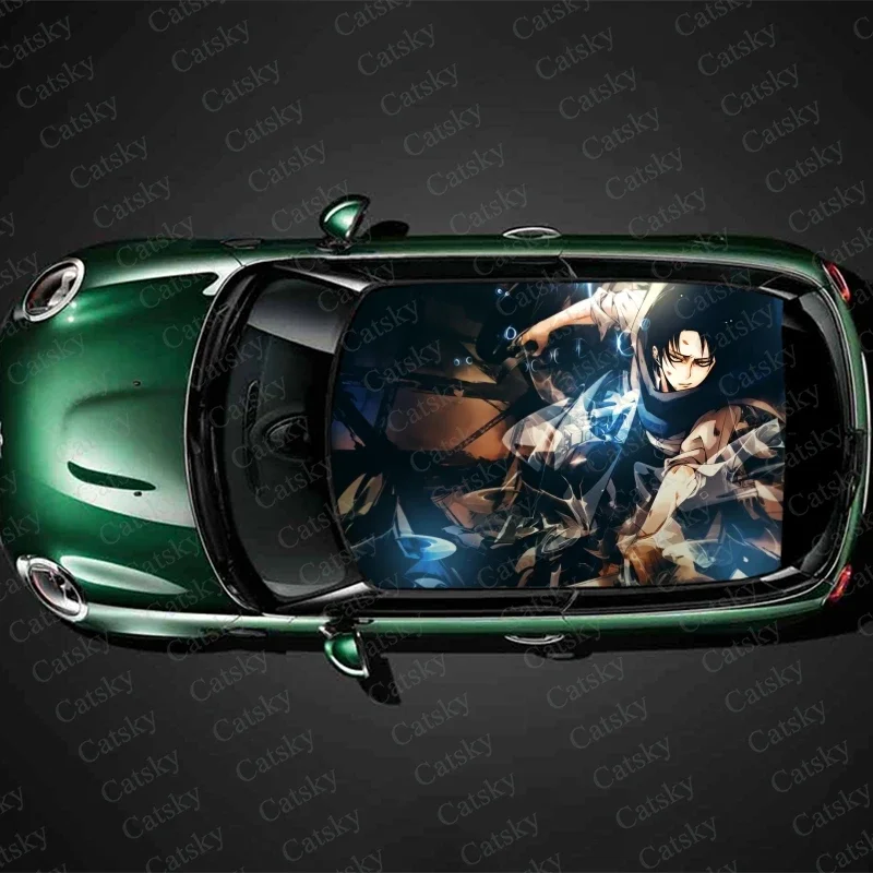 

Anime Attack on Titan ar stickers decals car roof sunroof decoration stickers vinyl wrap modified itache car stickers decals