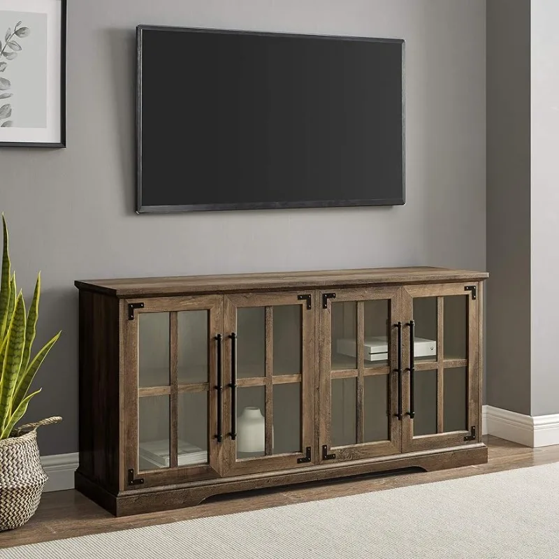 Walker Edison-Farmhouse Barn Glass Door Wood, Universal TV Stand Up to 64 "Flat Screen, Living Room Storage Cabinet Doors
Walker Edison-Farmhouse Barn Glass Door Wood, Universal TV Stand Up to 64 "Flat Screen, Living Room Storage Cabinet Doors