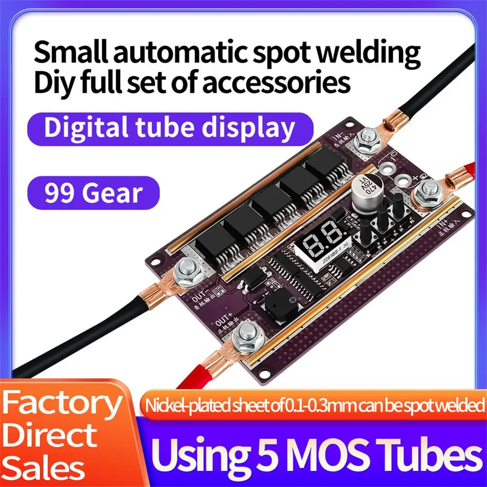 Spot Welder For 18650 Lithium Battery Diy Kits 1700a 99 Levels Digital Display Small Automatic Spot Welding Machine
Spot Welder For 18650 Lithium Battery Diy Kits 1700a 99 Levels Digital Display Small Automatic Spot Welding Machine