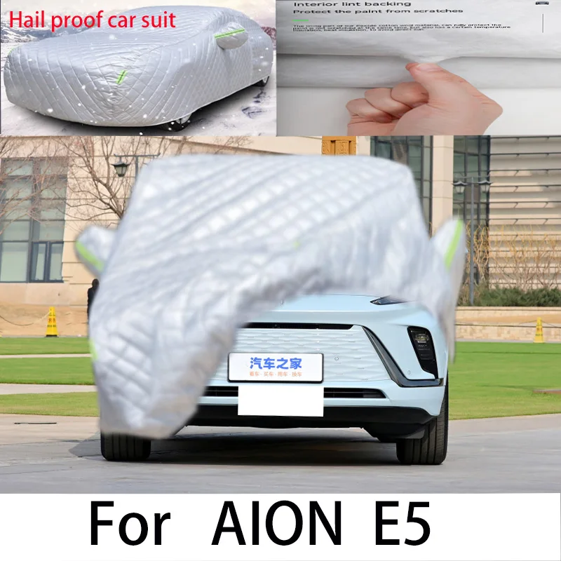 For AION E5 Carprotective cover,sun protection,rain protection, UV protection,dust prevention auto Anti hail car clothes
For AION E5 Carprotective cover,sun protection,rain protection, UV protection,dust prevention auto Anti hail car clothes