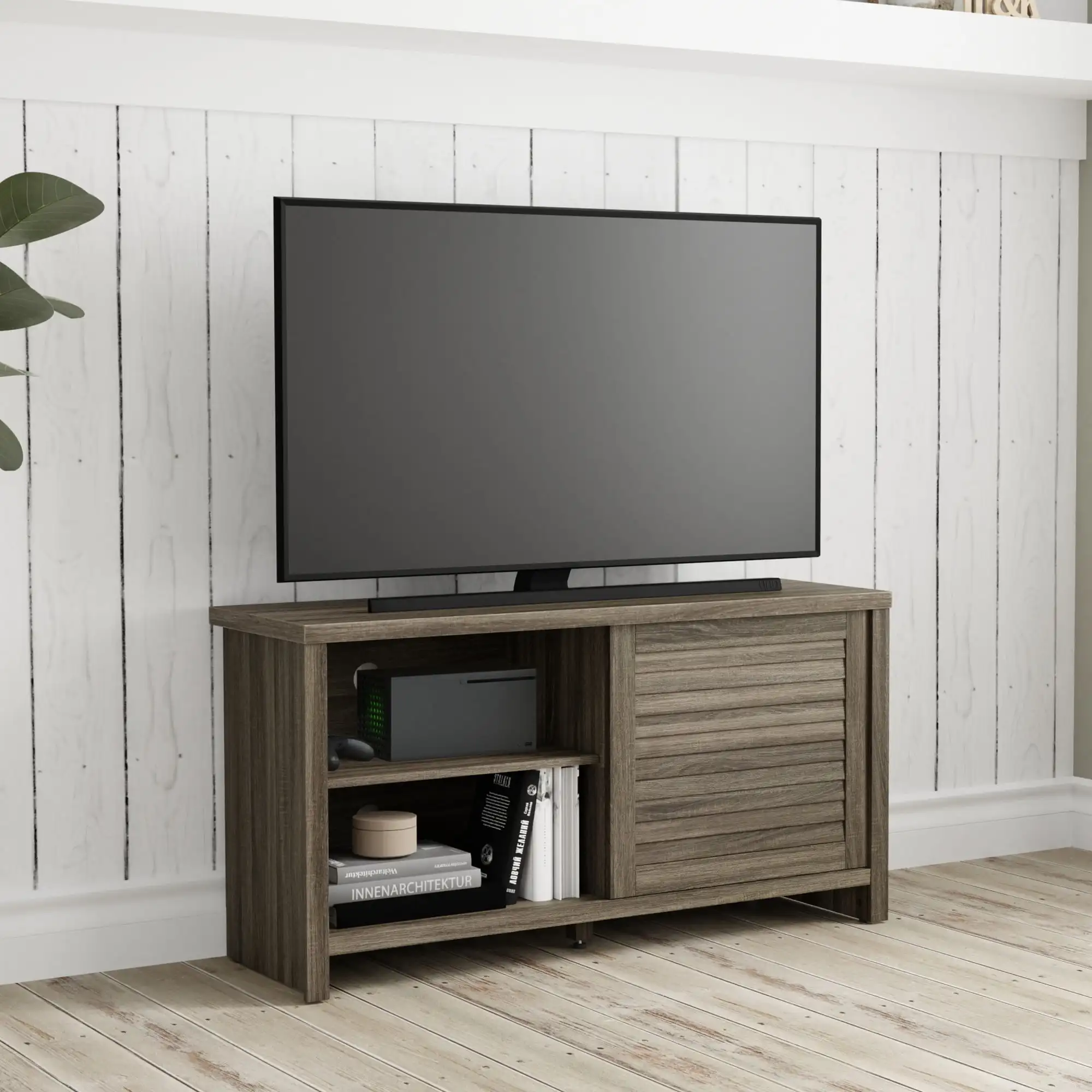 Hillsdale Handerson 47 Inch Wood for Tv's Up To 52", Dark Oak Finish High Load-bearing Strong Stable and DurableTV Stand
Hillsdale Handerson 47 Inch Wood for Tv's Up To 52", Dark Oak Finish High Load-bearing Strong Stable and DurableTV Stand