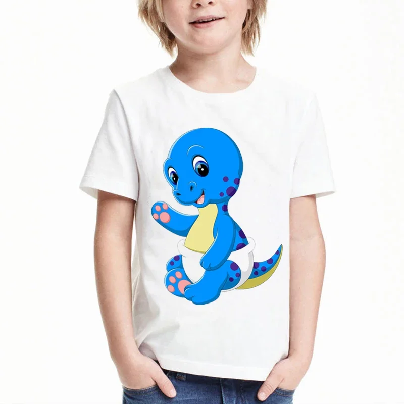 Детская одежда, футболка для девочек, модная мультяшная футболка с динозавром, милые топы для девочек, детская одежда, футболки для мальчиков, забавные летние футболки 
Детская одежда, футболка для девочек, модная мультяшная футболка с динозавром, милые топы для девочек, детская одежда, футболки для мальчиков, забавные летние футболки