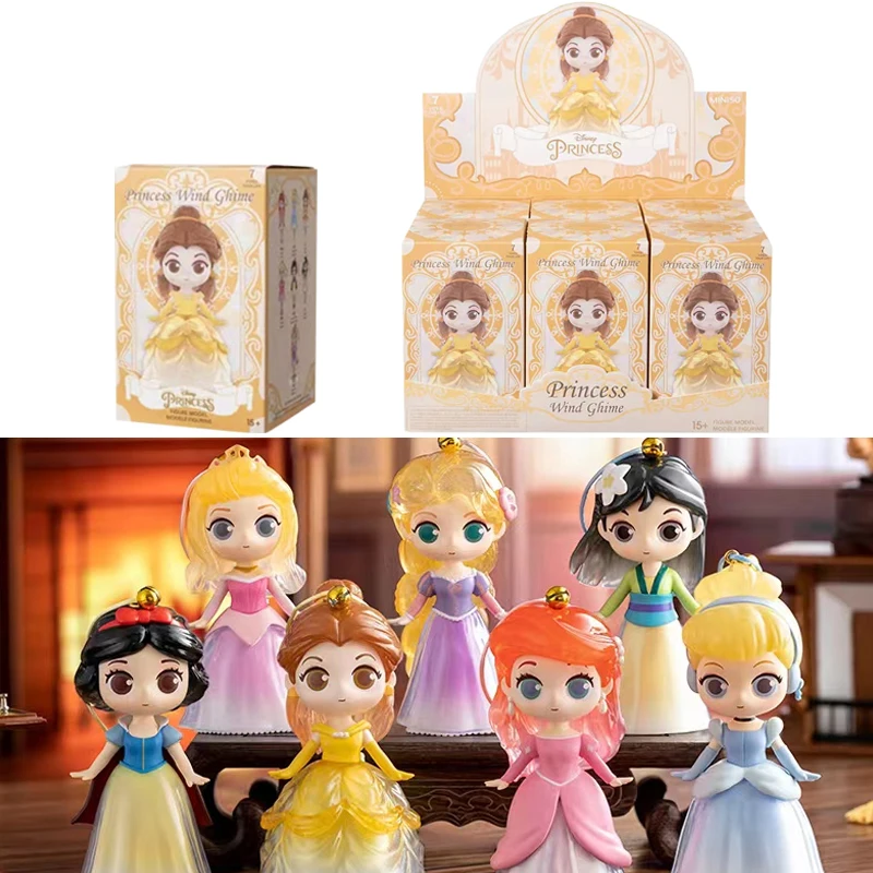 

Disney Princess Wind Chime Series Blind Box Pendant Cartoon Anime Figures Belle Aurora Ariel Model Decoration Kids Toys Gifts