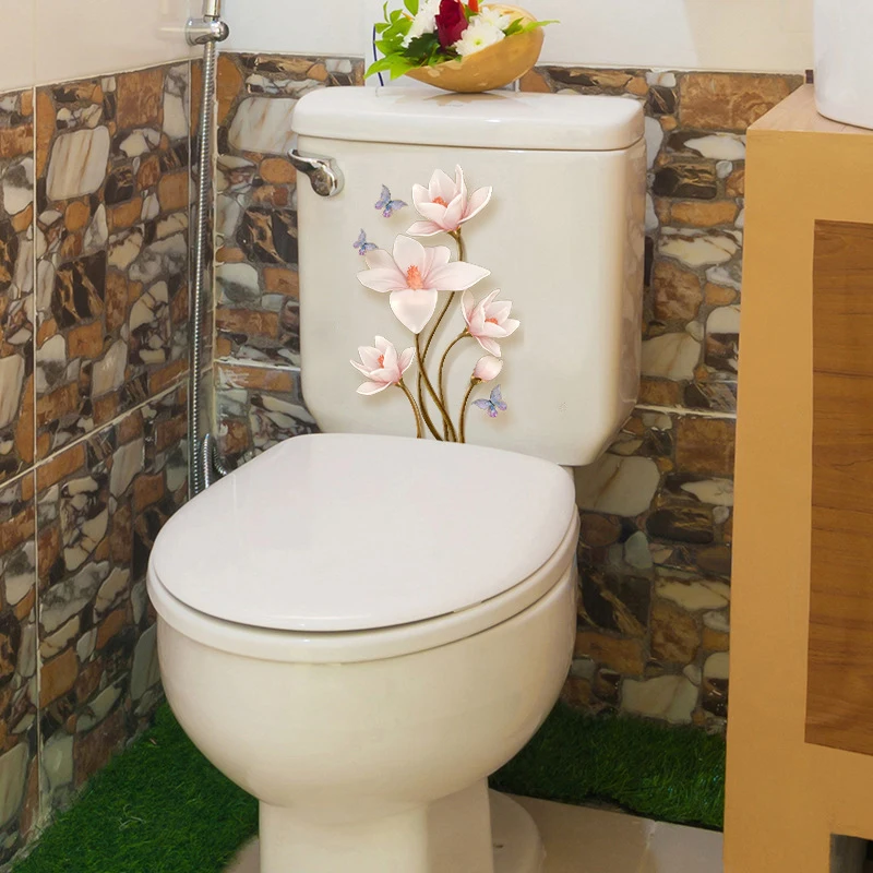 1PC Flower Toilet Stickers Waterproof PVC detachable Bathroom Toilet Seat DIY Beautification Decorative Sticker 
1PC Flower Toilet Stickers Waterproof PVC detachable Bathroom Toilet Seat DIY Beautification Decorative Sticker