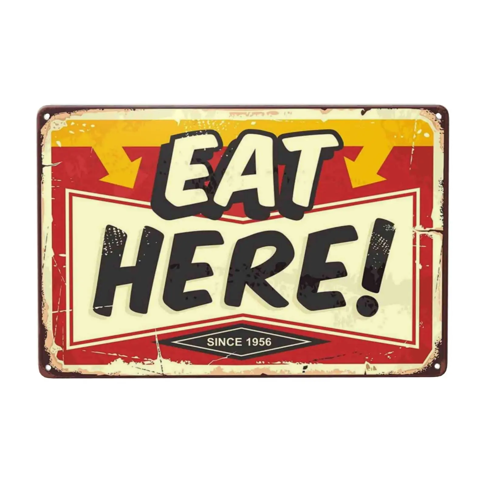 Жестяная винтажная табличка с надписью «Eat Here», металлический декор для стен ресторана, жестяные знаки для бара, паба, клуба, мужская пещера 8x12 дюймов (искусственная кожа)
Жестяная винтажная табличка с надписью «Eat Here», металлический декор для стен ресторана, жестяные знаки для бара, паба, клуба, мужская пещера 8x12 дюймов (искусственная кожа)