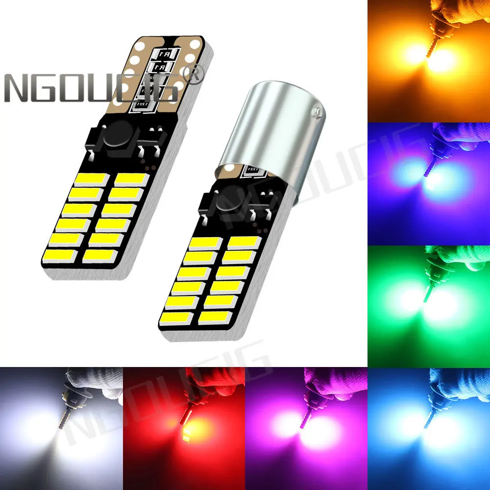 

NGOUCIG 1x BAX9S Led T10 BA9S BAY9S H6W WY5W H21W Bulb W5W T4W 194 4014 DRL Indicator Signal Lamp Car Highlight Parking Light