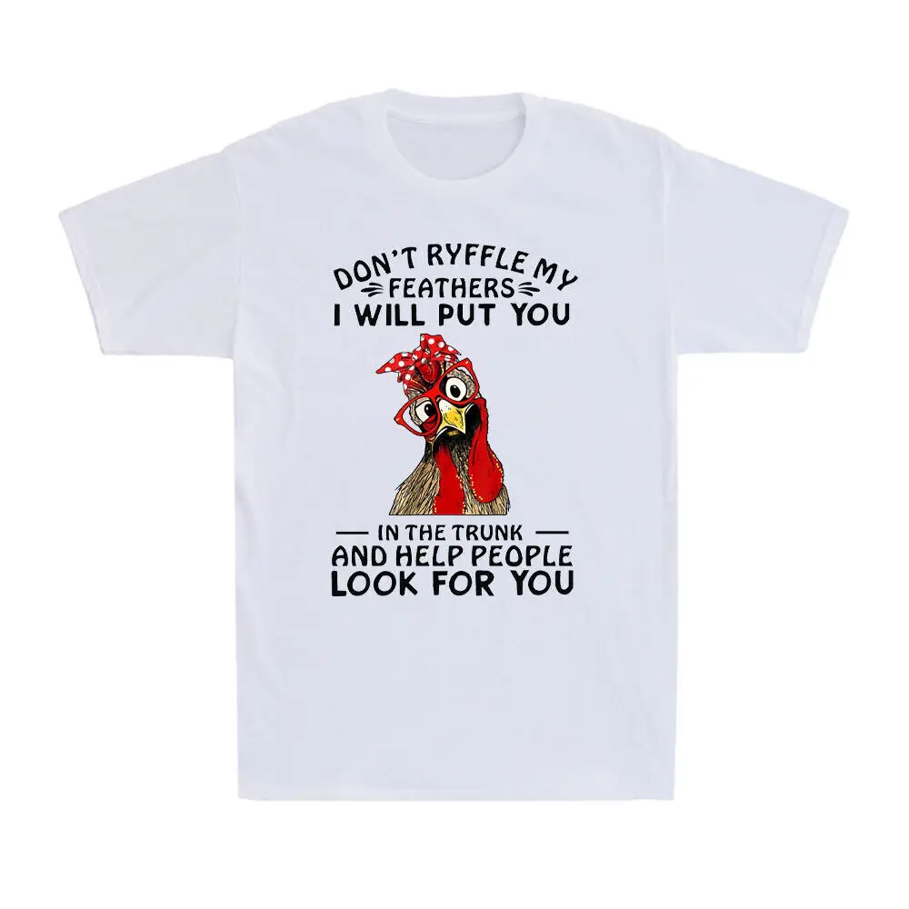 Забавная футболка унисекс с рисунком курицы и перьев, надпись Don't рюшами, я положу вас в багажник, летний хлопок
Забавная футболка унисекс с рисунком курицы и перьев, надпись Don't рюшами, я положу вас в багажник, летний хлопок
