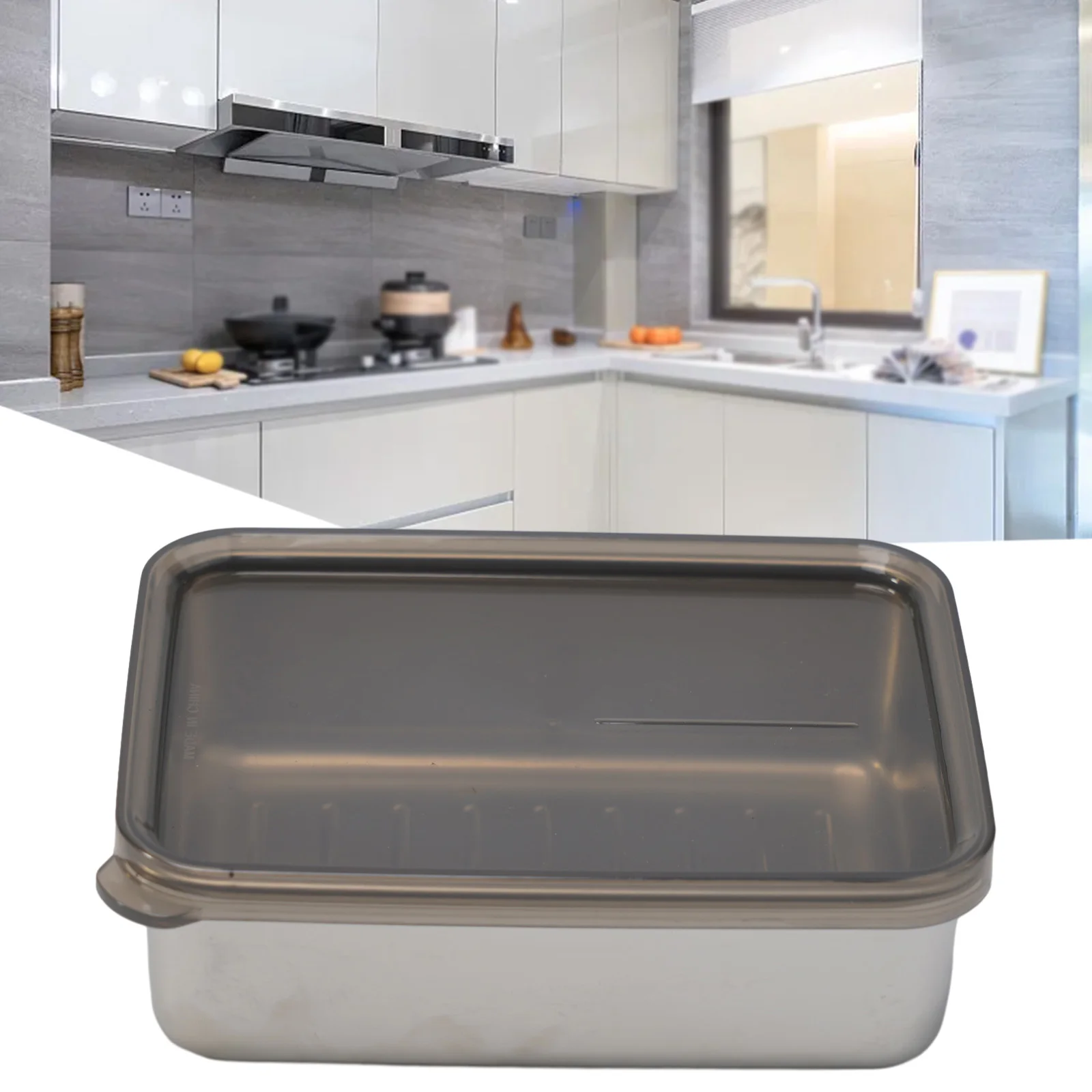 Stainless Steel Square Tray Crisper Refrigerator Deli Meat Storage Box With Lid Refrigerator Cheese Container Elevated Deli Meat
Stainless Steel Square Tray Crisper Refrigerator Deli Meat Storage Box With Lid Refrigerator Cheese Container Elevated Deli Meat