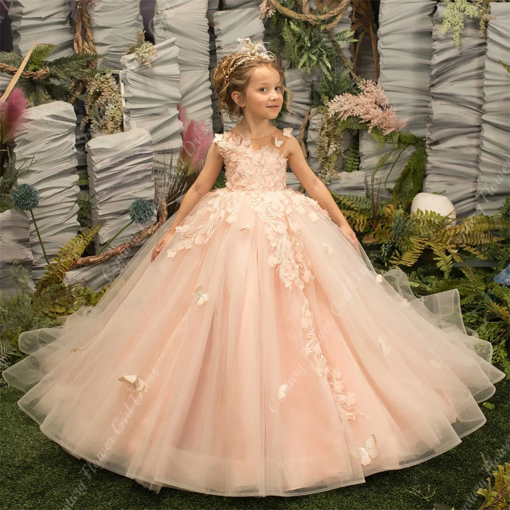 Flower Girl Dresses for Wedding Blush Pink Floral Tulle Long 2023 Kids Bridesmaid Ball Gowns Princess Even Wed Party
Flower Girl Dresses for Wedding Blush Pink Floral Tulle Long 2023 Kids Bridesmaid Ball Gowns Princess Even Wed Party