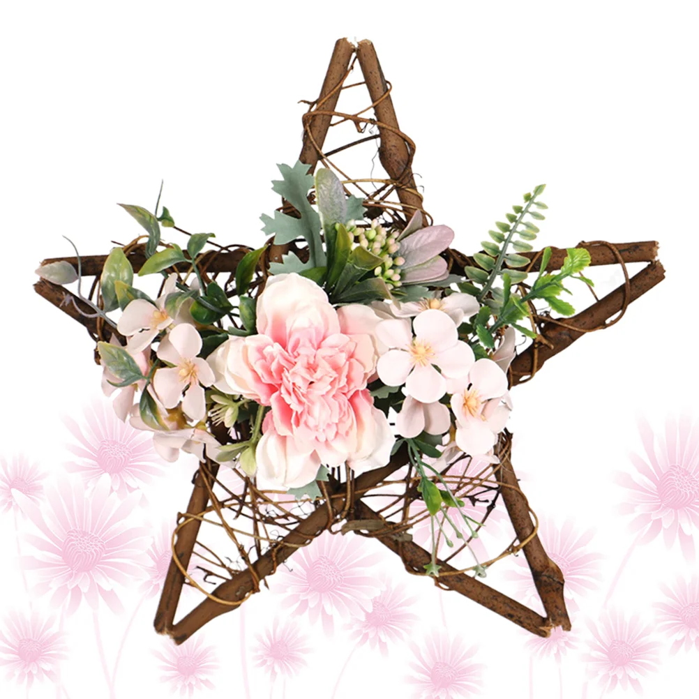 Simulated Camellia Garland Five-star Pendant Wreath Wall Door Wreath for Garden Wedding Festival Celebrations (Pink)
Simulated Camellia Garland Five-star Pendant Wreath Wall Door Wreath for Garden Wedding Festival Celebrations (Pink)
