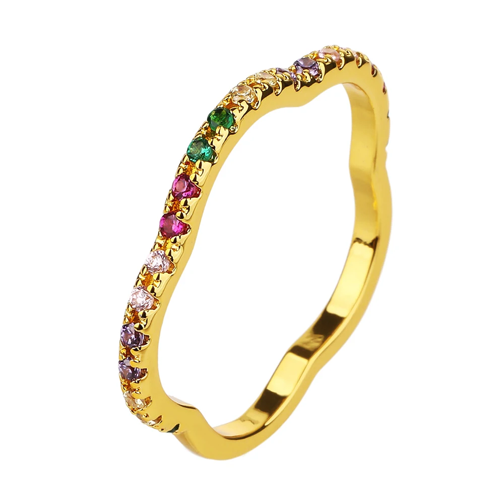 Micro Pave Cubic Zirconia Ring for Women Irregular Colorful Adjustable Copper Minimalist Niche Open Anillo CZ Jewels Rings
Micro Pave Cubic Zirconia Ring for Women Irregular Colorful Adjustable Copper Minimalist Niche Open Anillo CZ Jewels Rings
