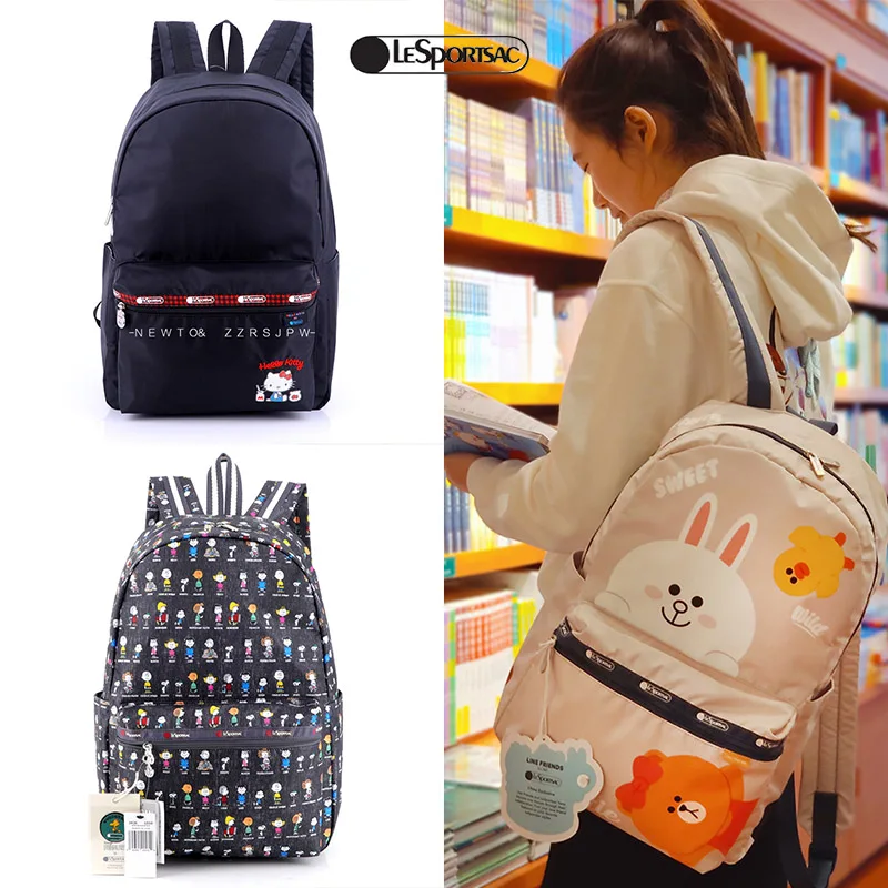 Новинка, женская повседневная черная сумка Lesportsac с рисунком, школьный рюкзак, дорожный рюкзак
Новинка, женская повседневная черная сумка Lesportsac с рисунком, школьный рюкзак, дорожный рюкзак