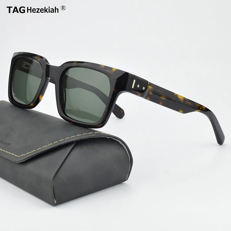 

2024 TAG Hezekiah vintage Polarized Sunglasses Men Women T8761 Sunglass Driving Sun glasses Fashion Acetate luxury Brand Glasses