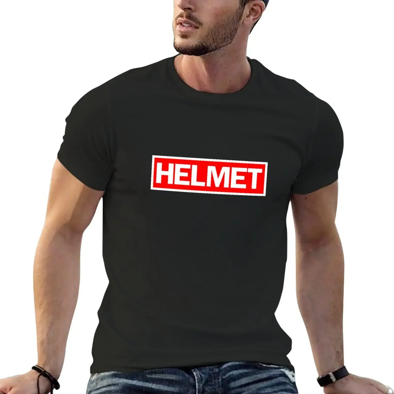 

Футболка с логотипом шлема, летний топ, кавайная одежда, эстетическая одежда, мужские футболки с графическим рисунком, забавные