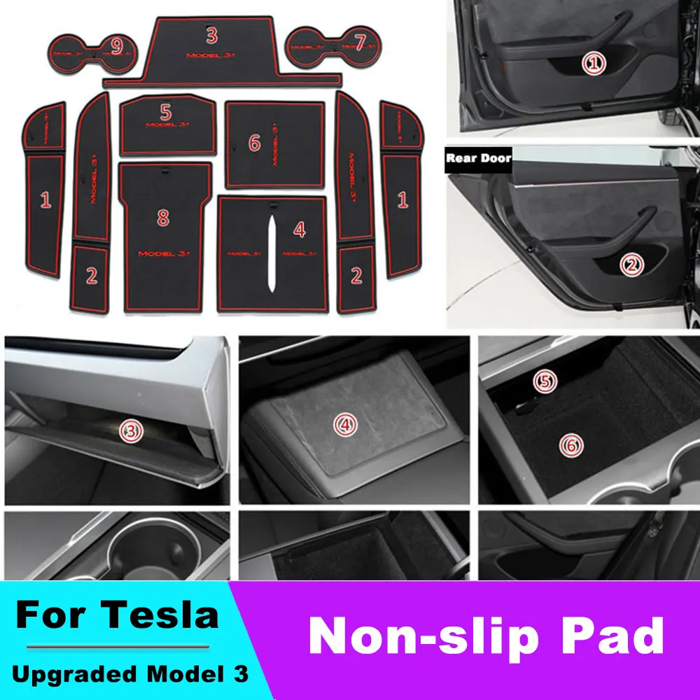 For 2024 Tesla Model 3 highland Water Cup Mat Coasters Slots Non-Slip Mat Waterproof Door Pad Car Silicone Interior Accessories
For 2024 Tesla Model 3 highland Water Cup Mat Coasters Slots Non-Slip Mat Waterproof Door Pad Car Silicone Interior Accessories
