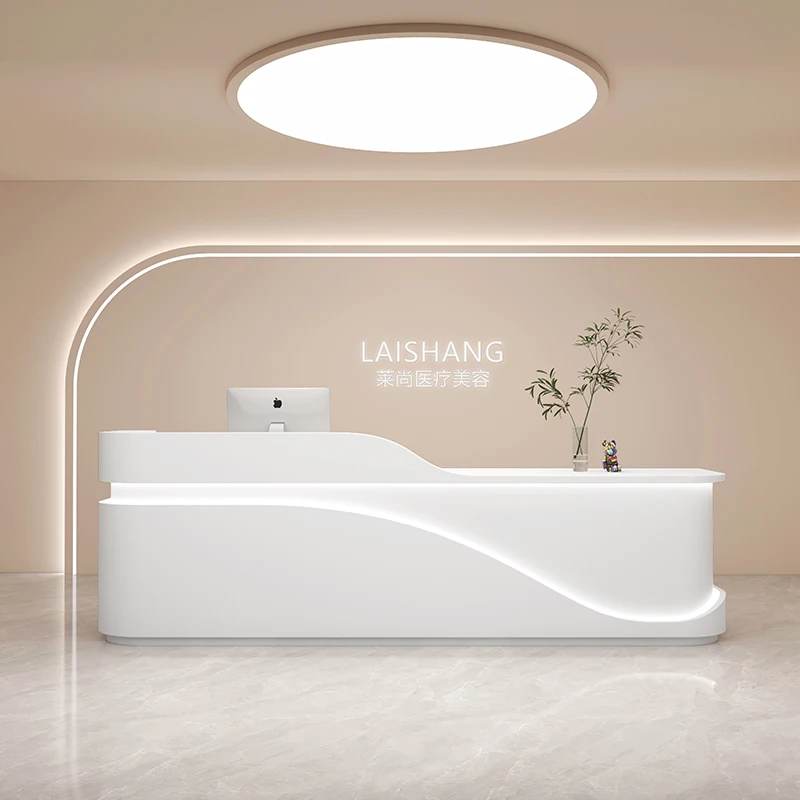 Modern Cashier Reception Desk Bar White Supermarket Standing Counter Reception Desk Office Mostrador Recepcion Shop Furniture
Modern Cashier Reception Desk Bar White Supermarket Standing Counter Reception Desk Office Mostrador Recepcion Shop Furniture