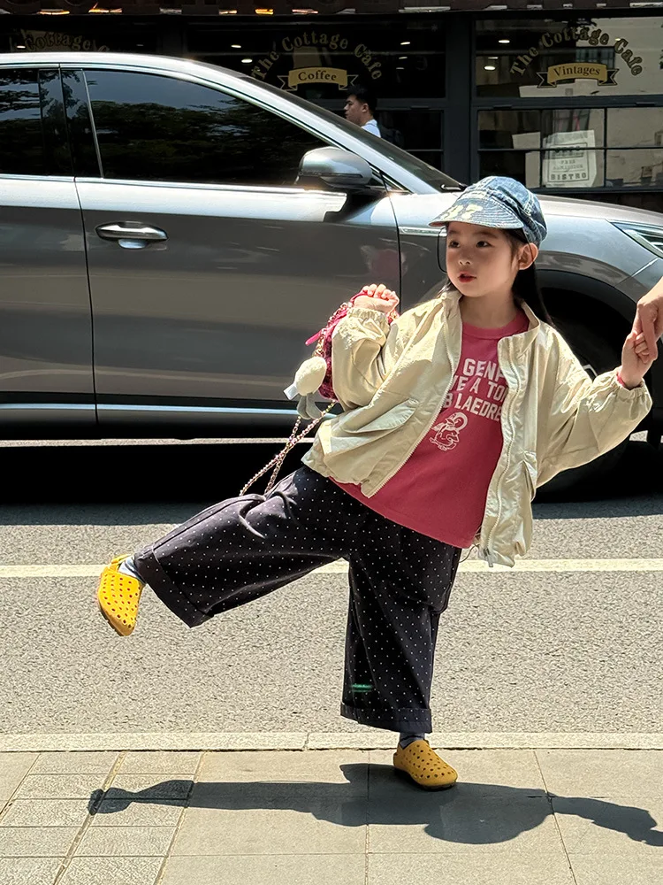 2025 Autumn New Children Loose Trousers Cotton Girls Polka Dot Casual Pants Boys Harem Pants Kids Straight Pants Baby Clothes 11 Sa612655cb0224caa8de6ee2a2d1dccc2U
