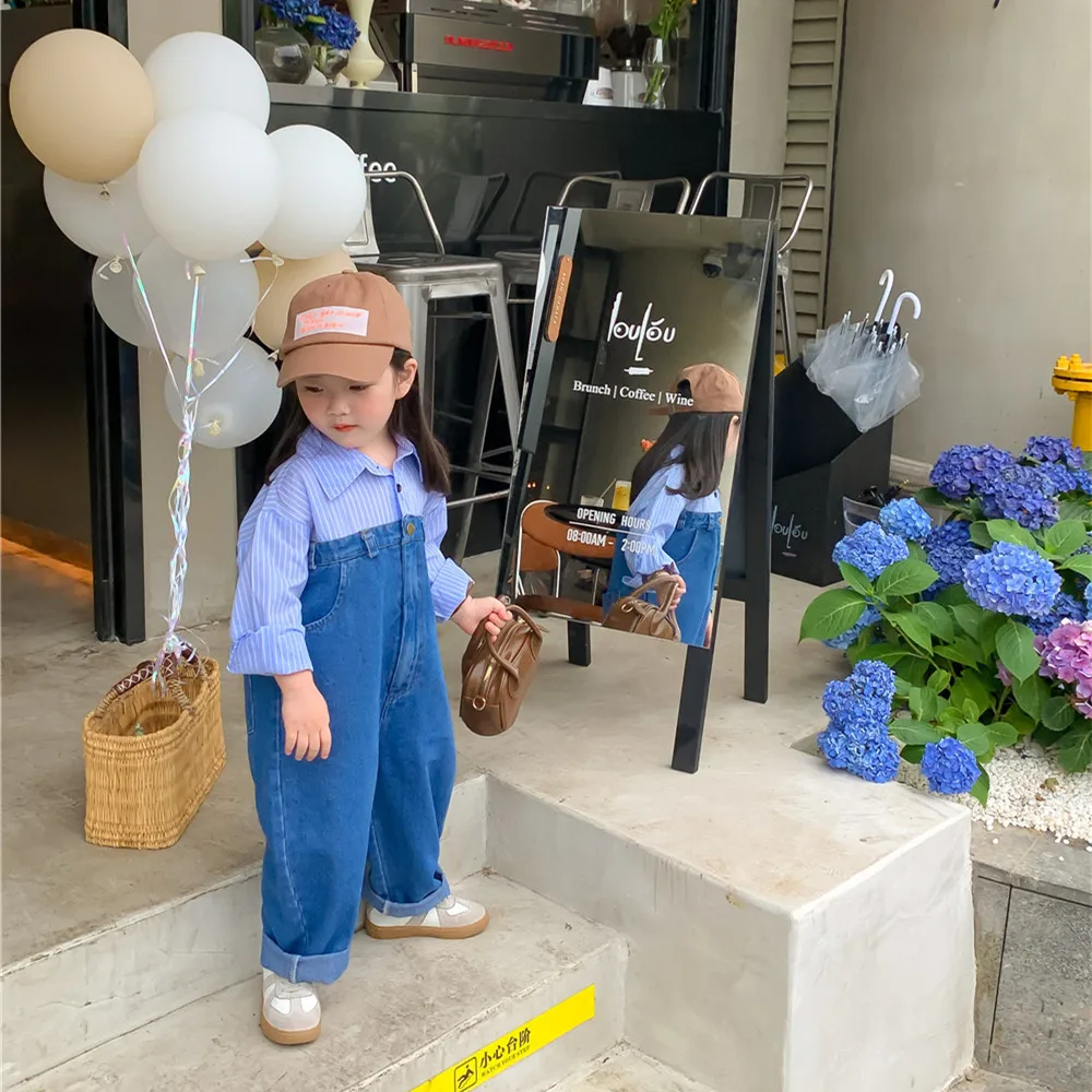 2024 Spring Sutumn Baby Girls Jumpsuit Fake Two Pieces Denim Recreational Lapel Kid Girls Bodysuit Fashion Children Girls Romper
2024 Spring Sutumn Baby Girls Jumpsuit Fake Two Pieces Denim Recreational Lapel Kid Girls Bodysuit Fashion Children Girls Romper