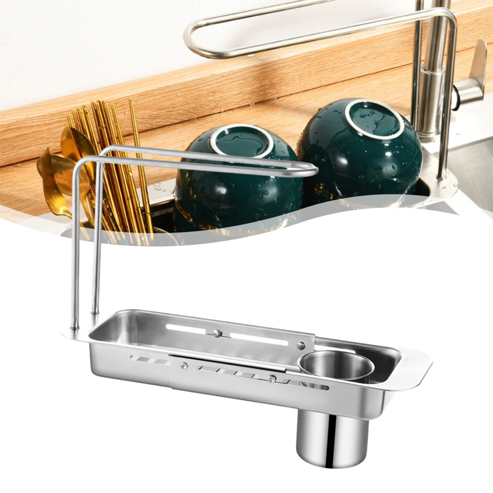 Kitchen Sink Organizer Telescopic Storage Shelf Retractable Drainer Rack Soap Sponge Towel Stand Faucet Holder With Rod
Kitchen Sink Organizer Telescopic Storage Shelf Retractable Drainer Rack Soap Sponge Towel Stand Faucet Holder With Rod