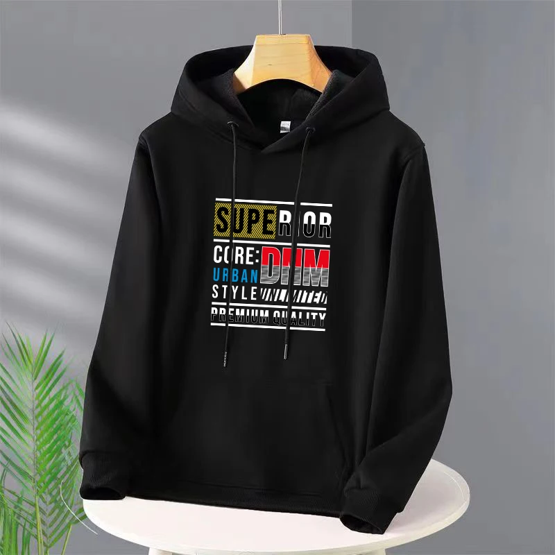 

Superior Core:DNM Letter Hoody For Women Pocket Street Sweatshirt Hip Hop Style Fleece Hoodie All-Match Comfortable Clothe