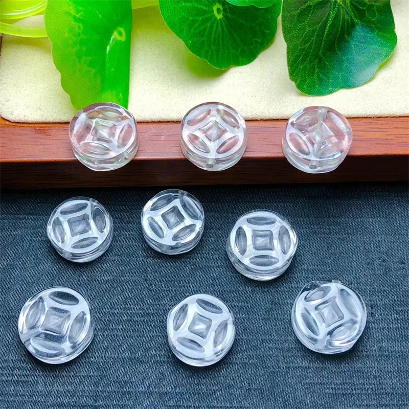 10pcs Natural Clear Quartz Coin Carving Healing Fengshui Fashion Jewelry For New Year GIfts 15-16mm
10pcs Natural Clear Quartz Coin Carving Healing Fengshui Fashion Jewelry For New Year GIfts 15-16mm