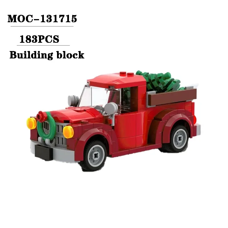 

Building Block MOC-131715 Christmas Tree Selling Truck Model Decoration 183PCS Boys' Toys Children's Birthday Christmas Gift