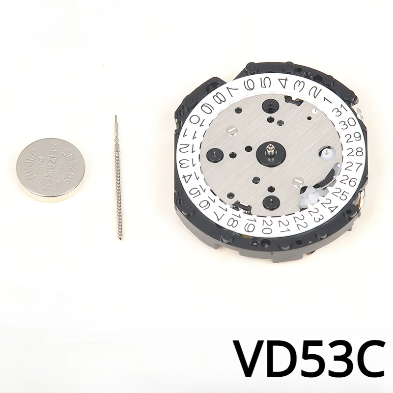 

VD53 Movement Date At 3 Six Hands Brand New Japan Vd53C Multifunction Quartz Movement 3.6.9 Small Seconds VD53B Movement