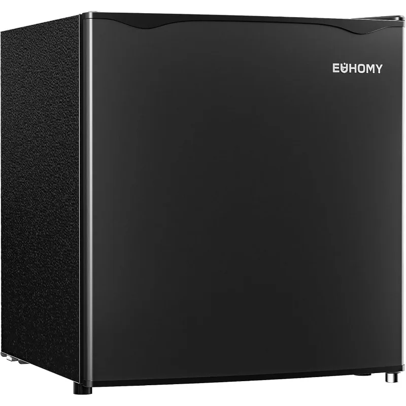 

EUHOMY 1.7 Cu.Ft Mini Fridge with Freezer, Reversible Single Door Compact Refrigerator, Adjustable Thermostat, Energy