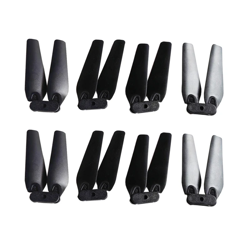 

4Pairs Quadcopter Folding Propeller Black Two-blades Props Hook Blade with Paddle Clamp Spare Parts for RC Drone Model Airplane