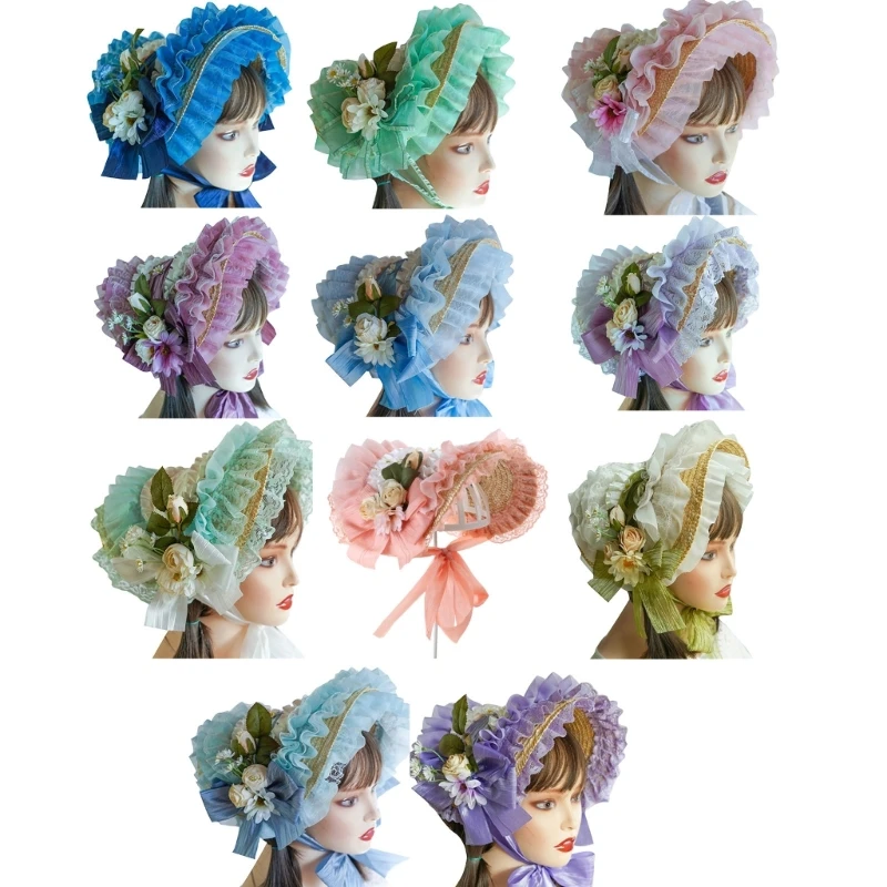 M89E Handmade Lace Straw Hat Court Miss Straw Hat SunHat with Lace Ribbon Flower
M89E Handmade Lace Straw Hat Court Miss Straw Hat SunHat with Lace Ribbon Flower
