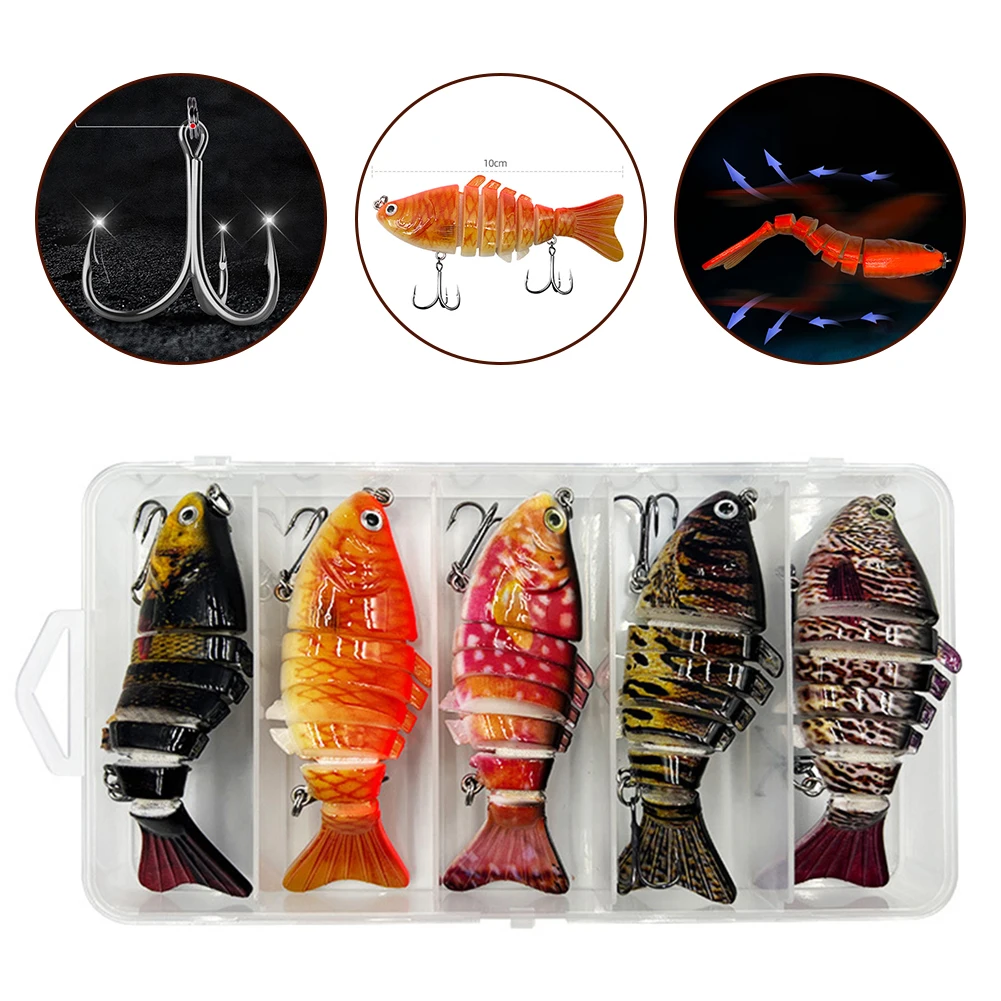 5pcs Bass Fishing Lures Freshwater Swimbaits Lifelike Lure Glide Bait Artificial Baits Carp Fishing Tackle Accessories
5pcs Bass Fishing Lures Freshwater Swimbaits Lifelike Lure Glide Bait Artificial Baits Carp Fishing Tackle Accessories
