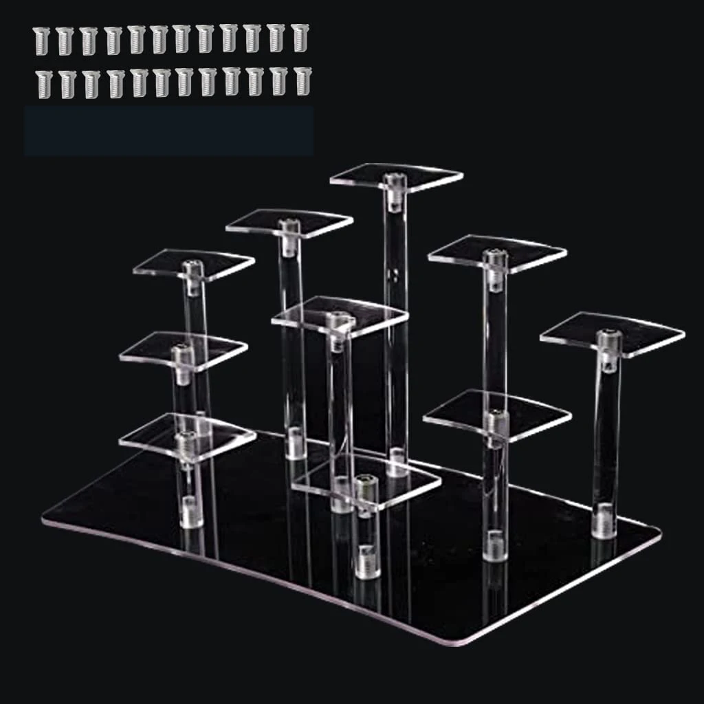 8/10 Tier Acrylic Display Stand,Clear Display Shelf for Figures/Jewelry/perfume/Cupcake,Acrylic Riser Display Collection Stand
8/10 Tier Acrylic Display Stand,Clear Display Shelf for Figures/Jewelry/perfume/Cupcake,Acrylic Riser Display Collection Stand