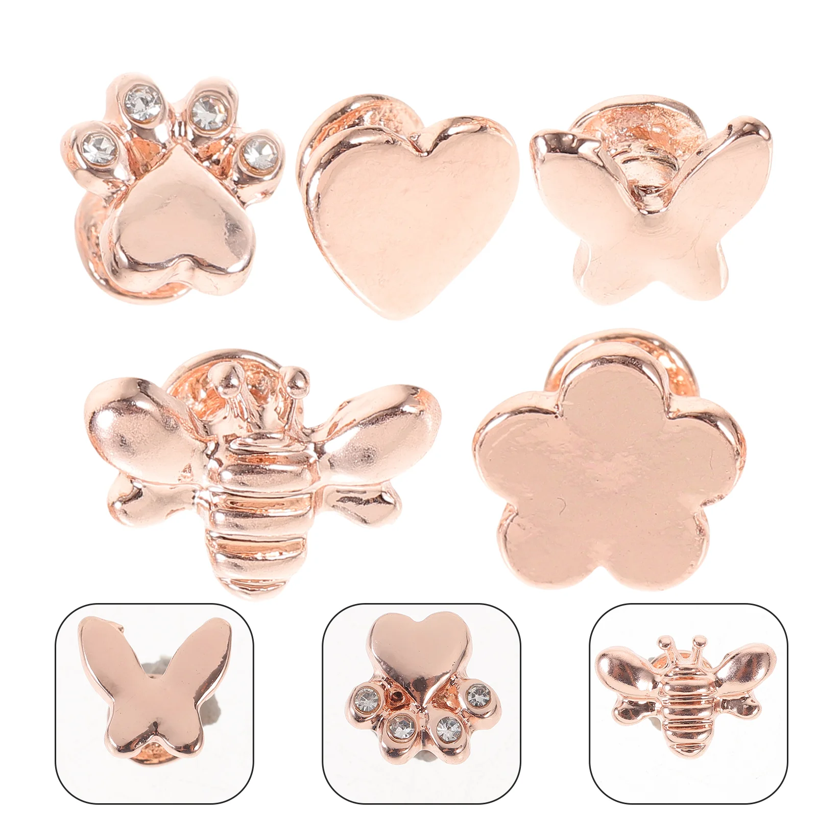 5 Pcs Decorations Watch Strap Pendant Ornament Watchband Accessories Metal Smartwatch Studs
5 Pcs Decorations Watch Strap Pendant Ornament Watchband Accessories Metal Smartwatch Studs
