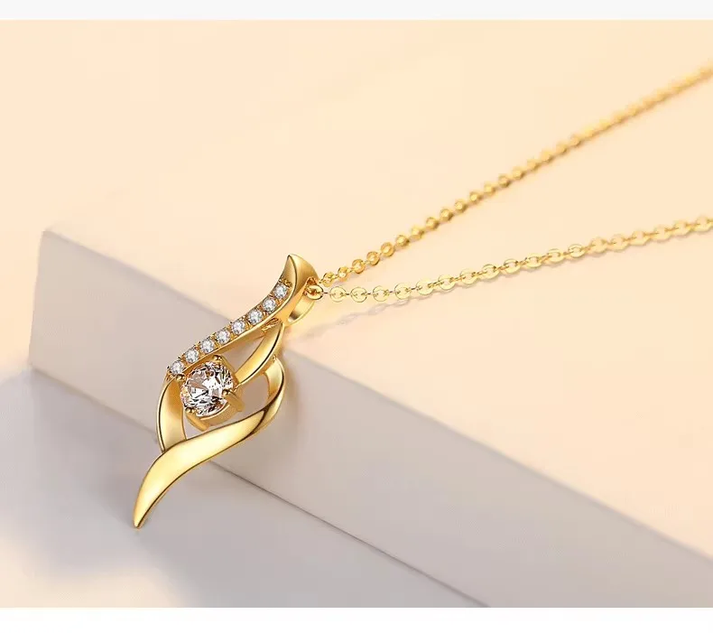 18K Gold Pendant Necklace Trendy AU750 Heart to Heart Design Versatile Clavicle Chain Set Sexy Proposal Gift for Girlfriend 2 Mallzona Sa6244411032a44debadc2aadcc5a21fe7 18K Gold Pendant Necklace Trendy AU750 Heart to Heart Design Versatile Clavicle Chain Set Sexy Proposal Gift for Girlfriend Mallzona