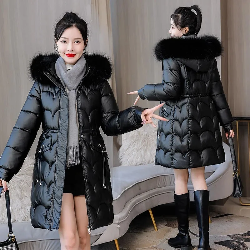 2023 New Winter Jacket Parkas Women Coat Fur Collar Hooded Overcoat Female Jacket Thick Warm Cotton Padded Puffer Parka Outwear
2023 New Winter Jacket Parkas Women Coat Fur Collar Hooded Overcoat Female Jacket Thick Warm Cotton Padded Puffer Parka Outwear