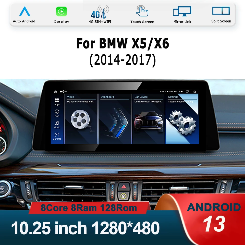 Android 13 Factory Price ID8 UI 10.25 inch 8Core Auto Radio Carplay for BMW X5 X6 Car Video Player Multimedia Screen Navigation
Android 13 Factory Price ID8 UI 10.25 inch 8Core Auto Radio Carplay for BMW X5 X6 Car Video Player Multimedia Screen Navigation