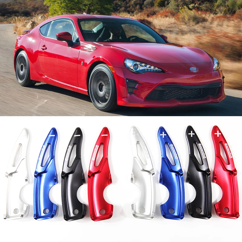 

For Toyota 86 2017-19 Steering Wheel Hubs Aluminum Gear Shift Paddles Extend Sports Style Red Black Blue Silvery