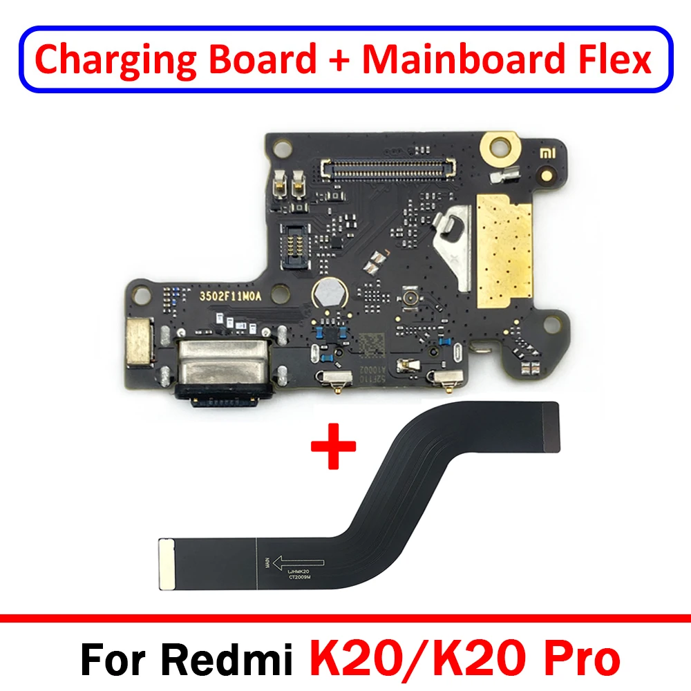 

Оригинальное зарядное устройство с USB-портом для Redmi K20 Pro, док-разъем, зарядная плата, гибкий + основной гибкий кабель для Xiaomi Mi 9T Pro