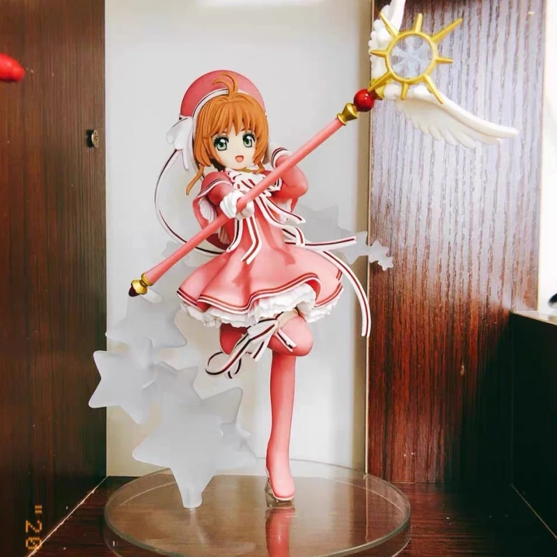 19cm Genui Card Captor Anime Figure Sakura Model Doll Figurines Magic Action Figure Collectible Ornament friend Toys
19cm Genui Card Captor Anime Figure Sakura Model Doll Figurines Magic Action Figure Collectible Ornament friend Toys