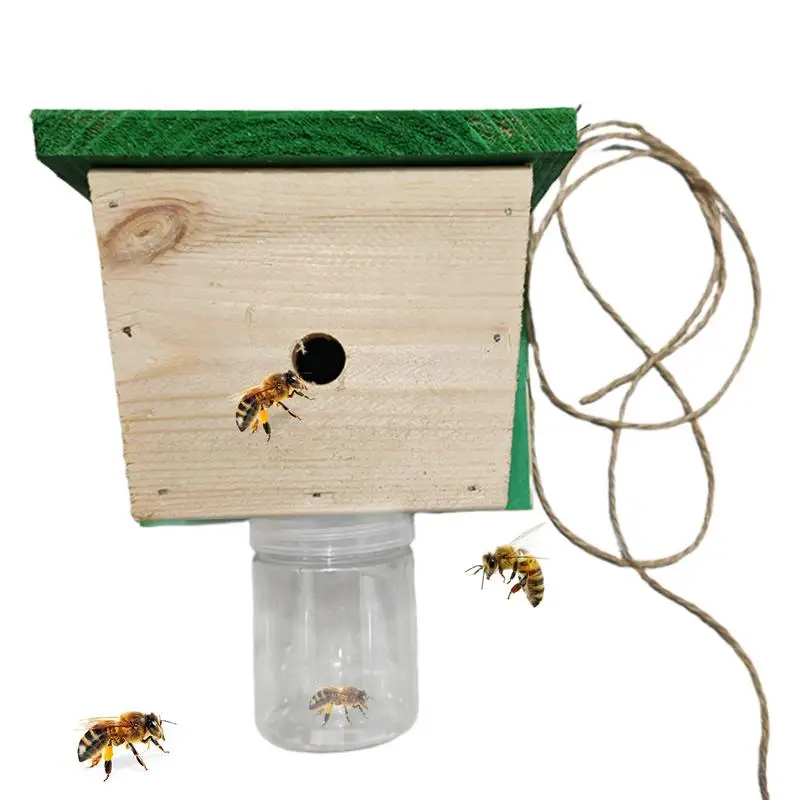 Wood Bee Trap Rustic Lodge Natural Wood Bee Catcher Bee Catchers For Outside Hang From Eaves Deck Railings Or Under Branches
Wood Bee Trap Rustic Lodge Natural Wood Bee Catcher Bee Catchers For Outside Hang From Eaves Deck Railings Or Under Branches