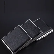20 Cigarettes Stainless Steel Cigarette Box Tool Double Open Leather Cigar Box
20 Cigarettes Stainless Steel Cigarette Box Tool Double Open Leather Cigar Box