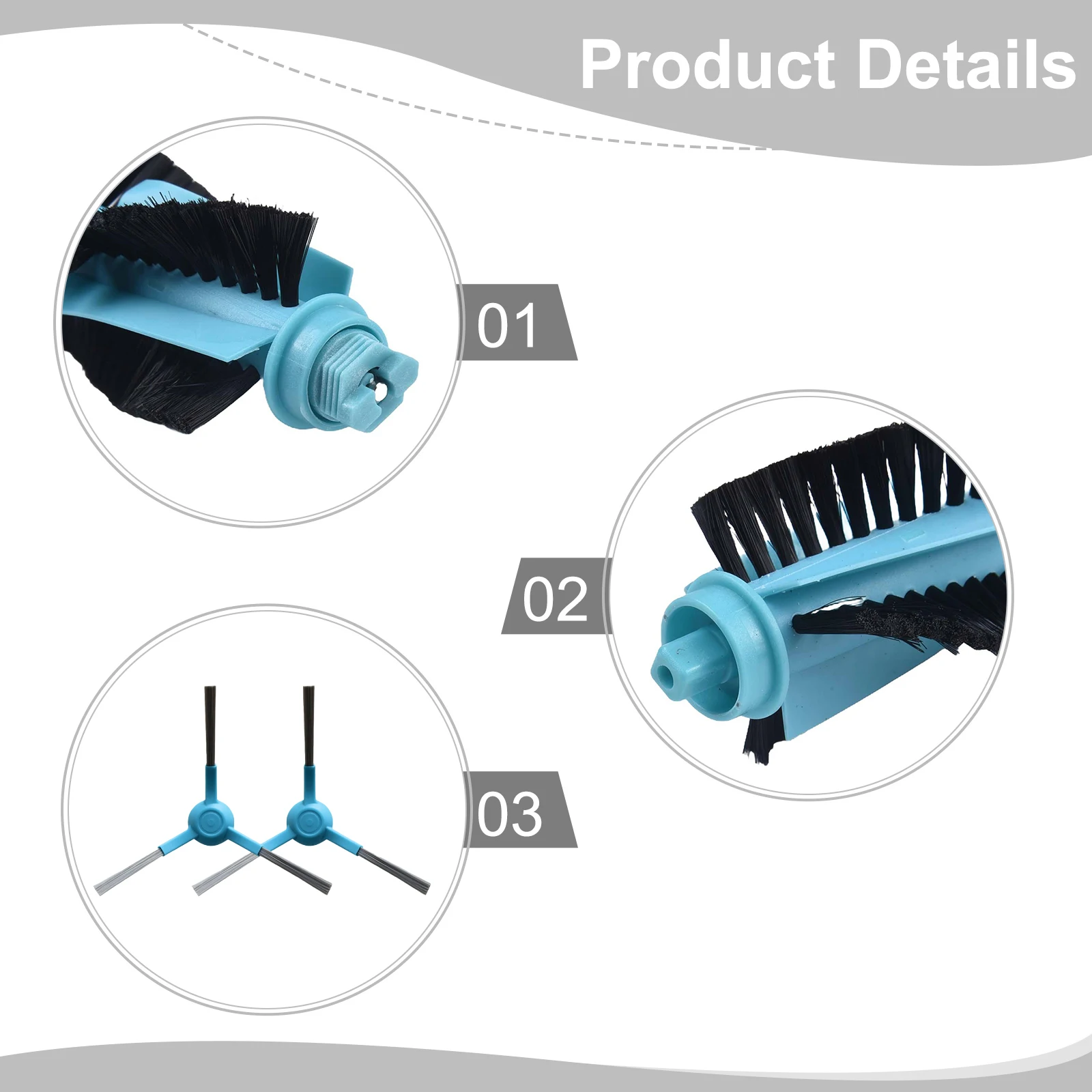 Improved Cleaning Performance with For Conga Robot Vacuum Cleaner Center Roller Brush and Side Brushes Replacement Kit
Improved Cleaning Performance with For Conga Robot Vacuum Cleaner Center Roller Brush and Side Brushes Replacement Kit
