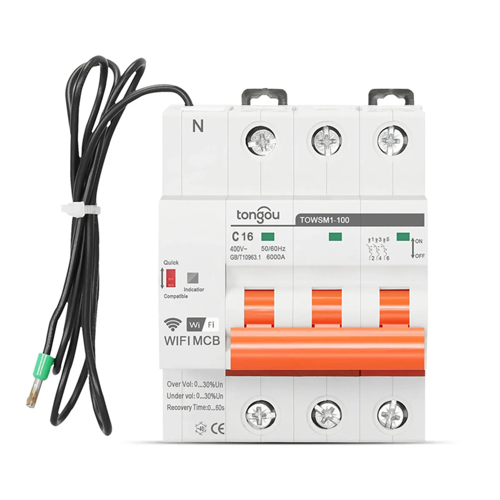Switch MCB Circuit Breaker Electric Equipment For Tuya WIFI Intelliently Parts Remote Control Voltage Protection
Switch MCB Circuit Breaker Electric Equipment For Tuya WIFI Intelliently Parts Remote Control Voltage Protection