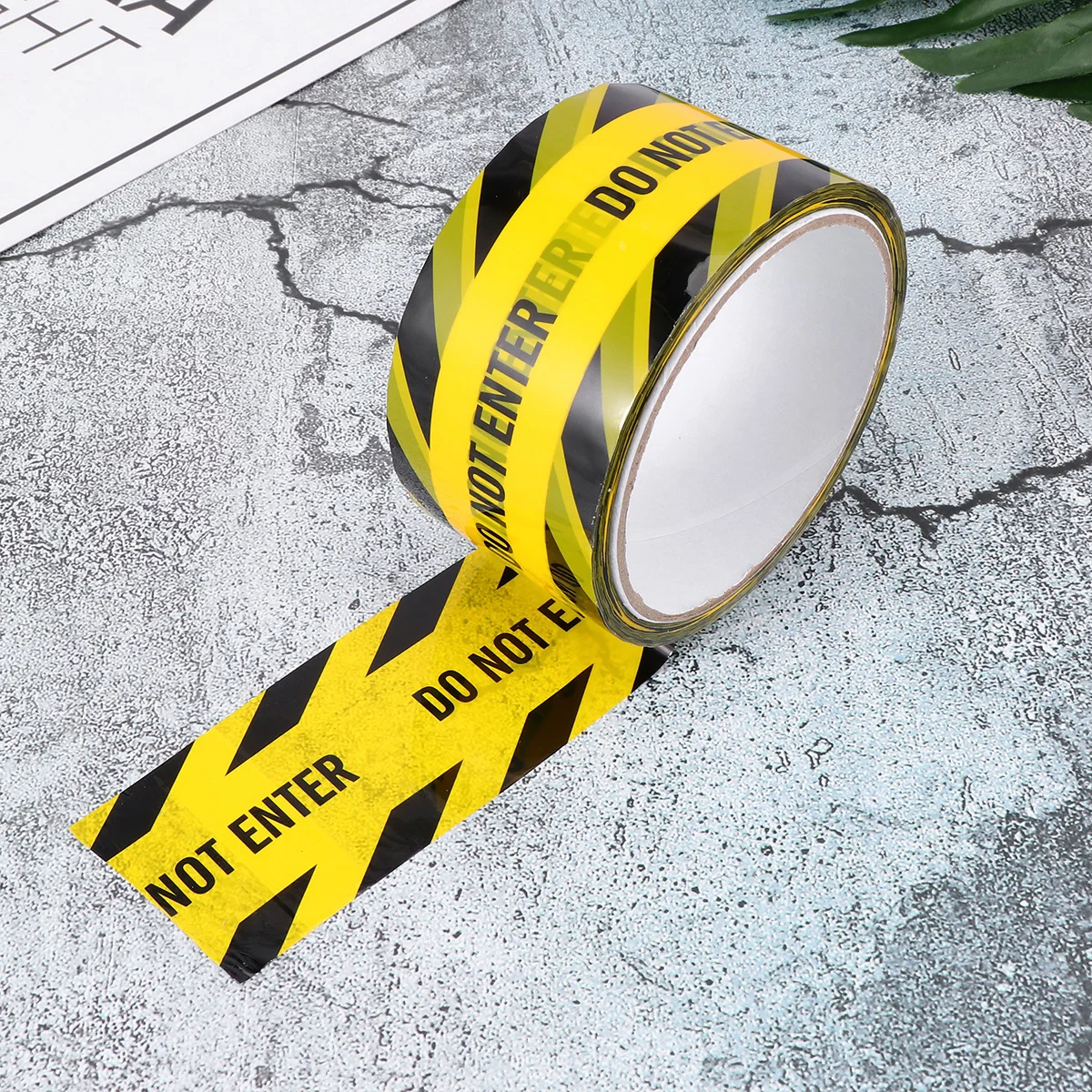 

1 Roll Do Not Enter Safety Tape Safe Self Adhesive Sticker Warning Tape Masking Tape Safety Stripes Tape for Walls Floors Pipes
